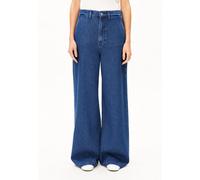 WIDE LEG JEANSHOSE | Bio-Baumwoll Mix - blau (25-32)