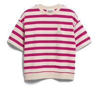 ARMEDANGELS - Women's Bamikaa Stripe Sweat - T-Shirt, Gr. L, rosa (Undyed/VeryBerry)