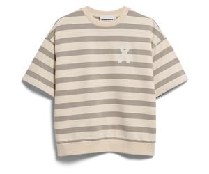 ARMEDANGELS - Women's Bamikaa Stripe Sweat - T-Shirt, Gr. XL, beige (Undyed/SealGrey)
