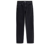 CARENAA MID STRAIGHT JEANS | recycelter Baumwoll-Mix Comfort Stretch - schwarz (32-34)
