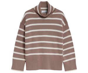 ARMEDANGELS - Women's Chanaa Stripes - Pullover, Gr. S, braun (CinnamonDust/Oatmilk)