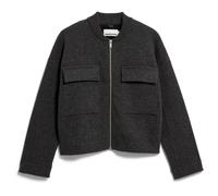 ARMEDANGELS - Women's Cotton-Wool Bomber Knit Jacket - Freizeitjacke, Gr. XL, schwarz (SteelMelange)