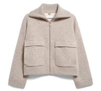 ARMEDANGELS - Women's Cotton-Wool Knit Jacket - Freizeitjacke, Gr. L, grau (DarkHoneyMelange)