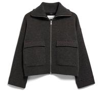BAUMWOLL-WOLL STRICKJACKE | - grau (XL)