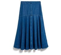 JEANS-MIDI-ROCK | Bio-Baumwoll Mix - blau (S)