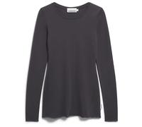EINIAARA SOFT LANGARMSHIRT | 100% Bio-Baumwolle - anthrazit (XL)