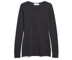 ARMEDANGELS - Women's Einiaara Soft - Longsleeve, Gr. XS, grau/schwarz (Black)