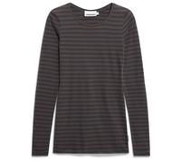 ARMEDANGELS - Women's Einiaara Stripes - Longsleeve, Gr. XS, grau (WalnutCream/DarkSteel)