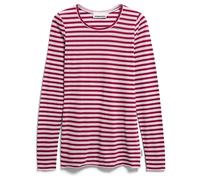 ARMEDANGELS - Women's Einiaara Stripes - Longsleeve, Gr. XS, rosa (MoonlitLilac/VelvetRed)