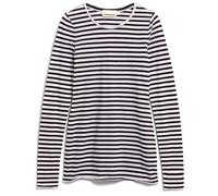 ARMEDANGELS - Women's Einiaara Stripes - Longsleeve, Gr. XXL, grau (White/Black)