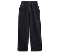 ENIJAA HIGH WAIST WIDE JEANS | 100% recycelte Baumwolle Non Stretch - schwarz (31-32)