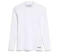 ARMEDANGELS FATIMAARA - Damen Ripp-Longsleeve Slim Fit aus Bio-Baumwoll Mix white L