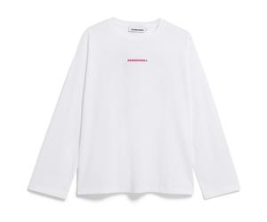 ARMEDANGELS - Women's Fietaa Smile - Longsleeve, Gr. L, weiß (White/PinkMist)