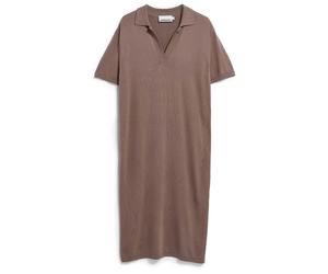 ARMEDANGELS - Women's Fine Polo Knit Dress - Kleid, Gr. M, braun (WalnutCream)