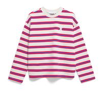 ARMEDANGELS Damen Sweatshirt aus Bio-Baumwolle Iconic Å FRANKAA Bold Oversized Fit Undyed-Mars Red-Dynamo Blue S