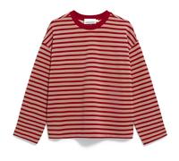 ARMEDANGELS - Women's Frankaa Stripe - Pullover, Gr. M, rot/rosa (VelvetRed/HoneyReed)