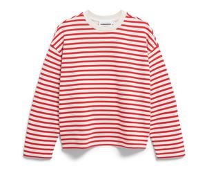 ARMEDANGELS - Women's Frankaa Stripe - Pullover, Gr. XS, rosa (Undyed/MarsRed)