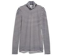 ARMEDANGELS - Women's Grazilianaa Stripes - Longsleeve, Gr. M, grau (White/Black)