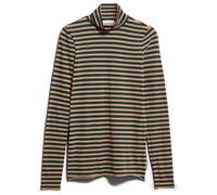 ARMEDANGELS - Women's Grazilianaa Stripes - Longsleeve, Gr. S, braun (Amberwood/MidnightReef)