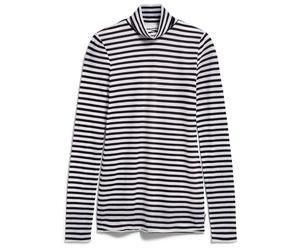 ARMEDANGELS - Women's Grazilianaa Stripes - Longsleeve, Gr. XS, grau (White/Black)