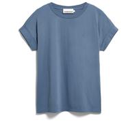 ARMEDANGELS - Women's Idaa Logo - T-Shirt, Gr. S, blau (DustyMoon)