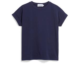 ARMEDANGELS - Women's Idaa Logo - T-Shirt, Gr. XL, blau (TintedNavy)