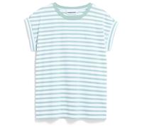 ARMEDANGELS - Women's Idaara Stripes - T-Shirt, Gr. M, grau/weiß (White/Foam)