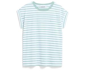 ARMEDANGELS - Women's Idaara Stripes - T-Shirt, Gr. XXL, grau/weiß (White/Foam)