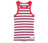 ARMEDANGELS - Women's Kanitaa Stripes - Top, Gr. M, rosa (LightOatmilk/MarsRed/DynamoBlue)