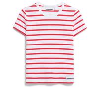 ARMEDANGELS - Women's Kardaa Stripes - T-Shirt, Gr. XL, rosa/weiß (White/CoralBlush)