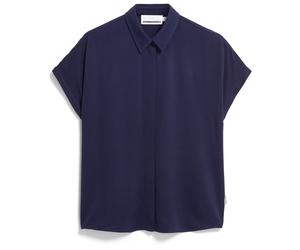 ARMEDANGELS - Women's Larisaana - Bluse, Gr. L, blau (TintedNavy)