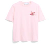 ARMEDANGELS - Women's Lualaa Embro - T-Shirt, Gr. L, rosa (PinkMist)