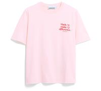 ARMEDANGELS - Women's Lualaa Embro - T-Shirt, Gr. M, rosa (PinkMist)