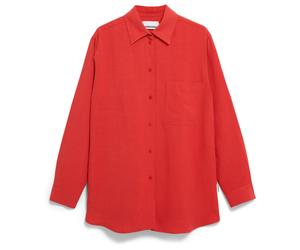 ARMEDANGELS - Women's Maalgaa Lino - Bluse, Gr. XS, rot (CoralBlush)