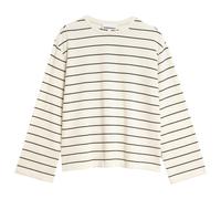 ARMEDANGELS - Women's Marynaa Fine Stripe - Longsleeve, Gr. XXL, weiß (Oatmilk/Black)