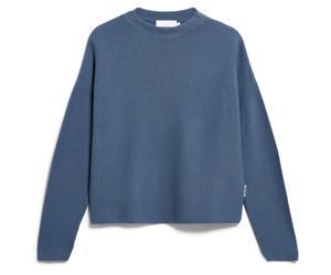 ARMEDANGELS - Women's Merinaa Links Links Sweater - Pullover, Gr. XXL, blau (DustyMoon)