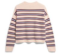 ARMEDANGELS - Women's Merinaa Striped Knit Sweater - Pullover, Gr. XXL, bunt (Oatmilk/VelvetRed/SoftBlue)