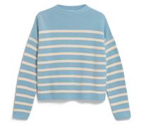 ARMEDANGELS - Women's Merinaa Stripes Knit Sweater - Pullover, Gr. XXL, türkis (BlueGlow/Oatmilk)
