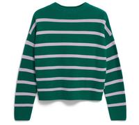 Armedangels - MERINAA STRIPES emerald green-ice grape - Gr. - L