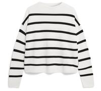 ARMEDANGELS MERINAA STRIPES - Frauen Loose Fit Strickpullover - mehrfarbig XL light oatmilk-black