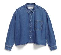 NALAANI | Jeansbluse aus Bio-Baumwoll Mix - blau (S)
