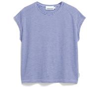 ARMEDANGELS ONELIAA LOVELY STRIPES - Frauen Loose Fit T-Shirt - mehrfarbig XL oatmilk-blue noon