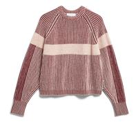 RIPPSTRICKPULLOVER MIT KUNSTWERK | - Bio-Woll Mix - mehrfarbig (L)
