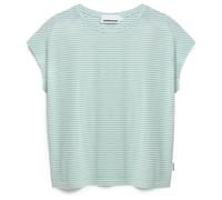 Armedangels - SLUB JERSEY STRIPE T-SHIRT oatmilk-foam - Gr. - M