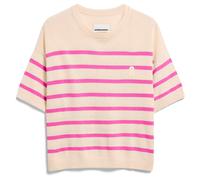 ARMEDANGELS - Women's Stripe Linen Blend Sweater - Pullover, Gr. XXL, beige/rosa (Undyed/WashedBerry)