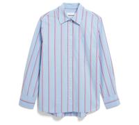 ARMEDANGELS - Women's Stripe Loose Shirt Blouse - Bluse, Gr. M, blau (MorningSky/MarsRed)