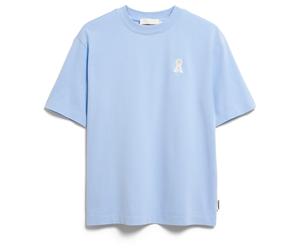 ARMEDANGELS - Women's Tarjaa Å Embro - T-Shirt, Gr. M, blau (SoftBlue)