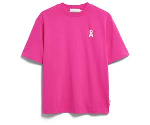 ARMEDANGELS - Women's Tarjaa Å Embro - T-Shirt, Gr. M, rosa (VeryBerry)
