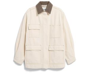 ARMEDANGELS - Women's Workwear Canvas Jacket - Freizeitjacke, Gr. M, weiß/beige (Undyed)