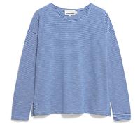 ARMEDANGELS - Women's Xianaa Lovely Stripes - Longsleeve, Gr. M, blau (Oatmilk/DynamoBlue)